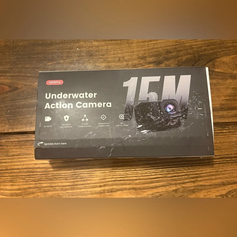 Black Underwater Action Camera